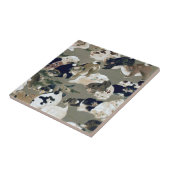 百 犬 図, 伊 藤 冲 Hundred Dogs, Itō Jakuchu Tegeltje (Zijkant)