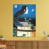 皿 お け, 北 gastheren van de Dish, Hokusai, Ukiyo-e Canvas Afdruk (Insitu (Woonkamer))