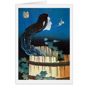 皿 の 霊, 北 斎 Ghost van The Dish, Hokusai, Ukiyoe