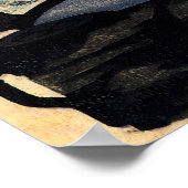 盆 栽, 北 Bonsai, Hokusai, Ukiyo-e Poster (Hoek)