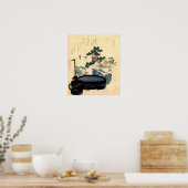 盆 栽, 北 Bonsai, Hokusai, Ukiyo-e Poster (Keuken)