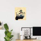 盆 栽, 北 Bonsai, Hokusai, Ukiyo-e Poster (Thuiskantoor)