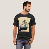 盆 栽, 北 Bonsai, Hokusai, Ukiyo-e T-shirt (Voorkant volledig)