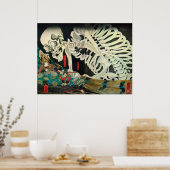 相 の 内, 国 Skeleton gemanipuleerd door Witch, Kuniyo Poster (Keuken)