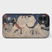 相 撲, 国 Sumo Wrestling, Kuniyoshi, Ukiyo-e Case-Mate iPhone Case (Achterkant (horizontaal))