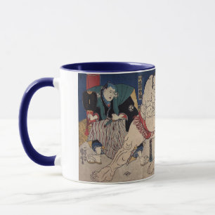 相 撲, 国 Sumo Wrestling, Kuniyoshi, Ukiyo-e Mok
