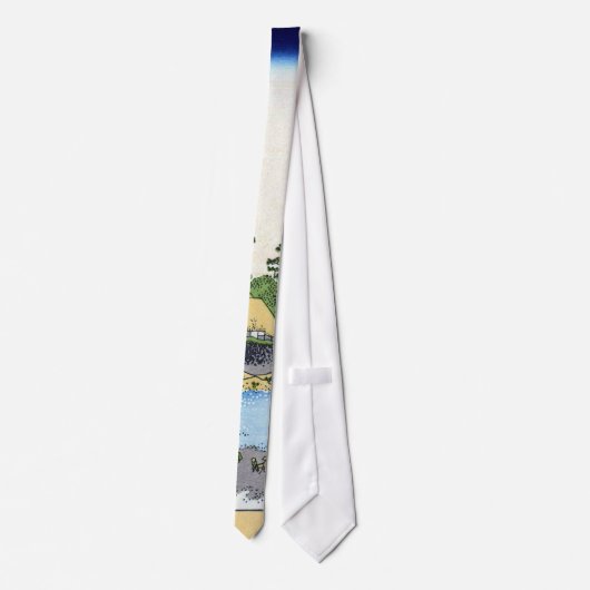 相 江 島, 北 Uitzicht Mt. Fuji uit Enoshima, Hokusai Stropdas (Achterkant)