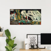 相 馬 古 裏, 国 Skeleton gemanipuleerd door Witch, Kuni Poster (Thuiskantoor)