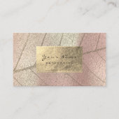 真 珠セよBのう8888888888888nogなピア色の金ゴールドホイルの植物の敏感上がりました名 Visitekaartje (Voorkant)