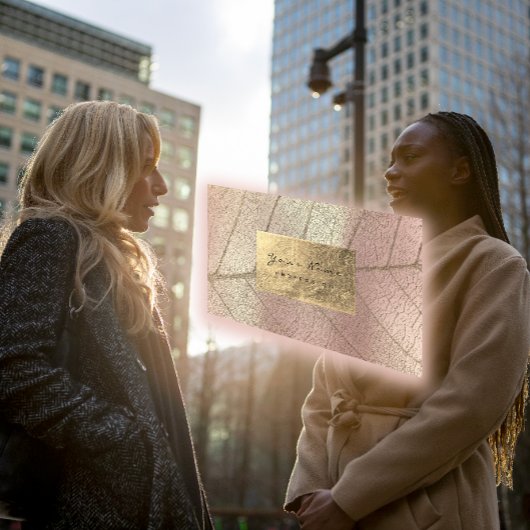 真 珠セよBのう8888888888888nogなピア色の金ゴールドホイルの植物の敏感上がりました名 Visitekaartje