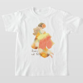 着物の女の子とテディベア T-SHIRT (Laagn)