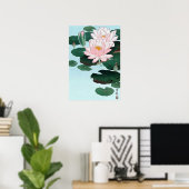 睡 蓮, 古 Water Lily, Koson, Ukiyo-e Poster (Thuiskantoor)