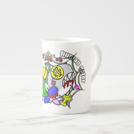 瞬殺&人喰いマグ PORSELEIN KOP (Voorkant rechts)