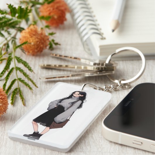 石川 美桜 (Ishikawa mio) Sleutelhanger (Voorkant Rechts)