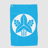 石持ち地抜き立ち沢瀉 ゴルフタオル GOLFHANDDOEK (Voorkant)