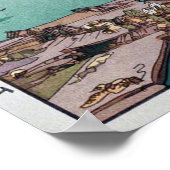 石 鐘 山, Shak Chung Shan, Hiroshi Yoshida, Woodcut Poster (Hoek)