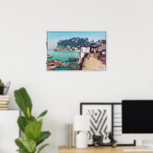 石 鐘 山, Shak Chung Shan, Hiroshi Yoshida, Woodcut Poster (Thuiskantoor)