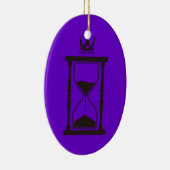砂時計(黒) KERAMISCH ORNAMENT (Rechts)