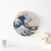 神奈川沖浪裏, 北斎 Grote Golf, Hokusai, ukiyo-E Grote Klok (Huis)