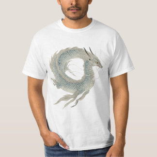「神蒼龍」Japanese style ink painting T-shirt T-shirt