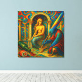 『神話を記録せよ』 CANVAS AFDRUK (Insitu (Houten vloer))