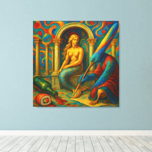 『神話を記録せよ』 CANVAS AFDRUK (Insitu (Houten vloer))