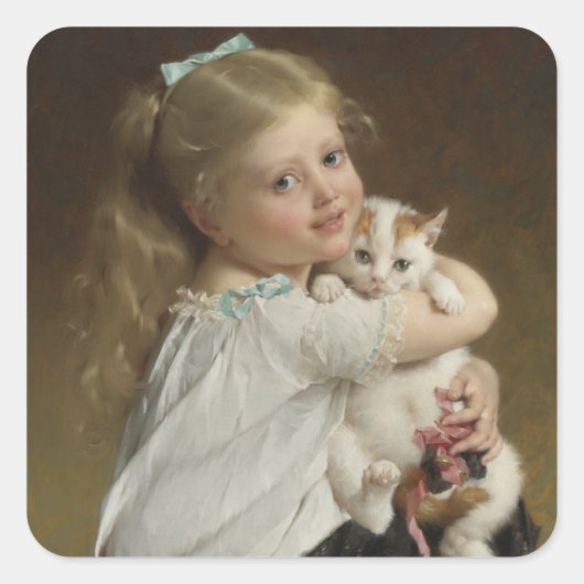 私の親友 VIERKANTE STICKER (Voorkant)