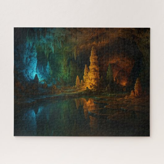 秋芳洞の幻想風景 / Fantastical View of Akiyoshido Cave Legpuzzel (Horizontaal)