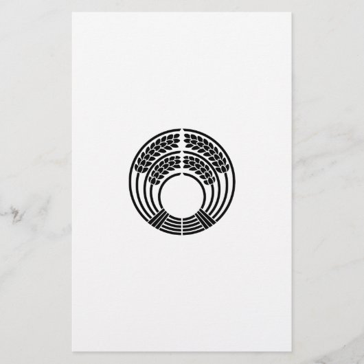 稲荷抱き稲 BRIEFPAPIER (Voorkant)