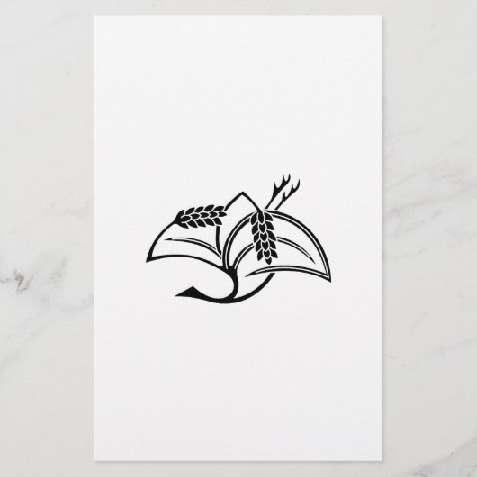 稲鶴 BRIEFPAPIER (Voorkant)