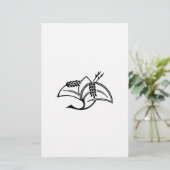 稲鶴 BRIEFPAPIER (Staand voorkant)
