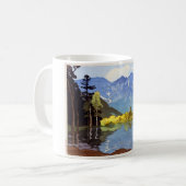 穂 岳, Mount Hotaka, Hiroshi Yoshida, Woodcut Koffiemok (Voorkant links)