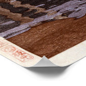 穂 岳, Mount Hotaka, Hiroshi Yoshida, Woodcut Poster (Hoek)