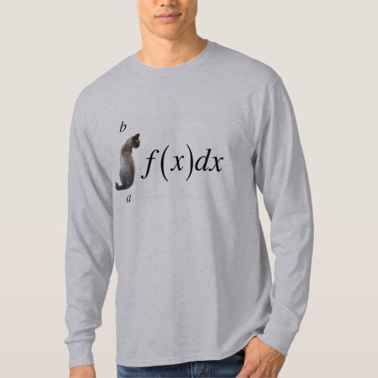 積 分 猫 Tシ ャ ツ T-SHIRT (Voorkant)