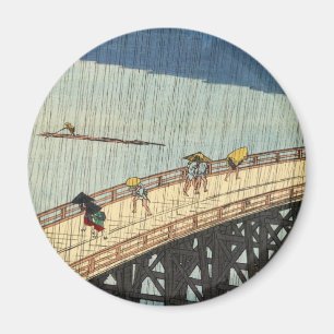 突 然 雨, 広 sudden Rain, Hiroshige Magneet