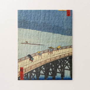 突 然 雨, 広 sudden Rain, Hiroshige, Ukiyo-e Legpuzzel