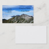 立山連峰の山並み VISITEKAARTJE (Voorkant / Achterkant)