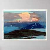 立 五 ヶ 原, Tateyama Goshikigahara, Yoshida, Woodcut Poster (Voorkant)