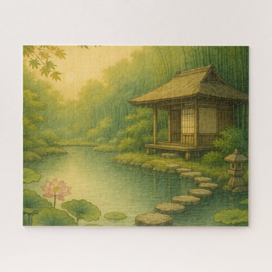 竹林に包まれた茶室|Tea House in the Bamboo Grove Legpuzzel (Horizontaal)