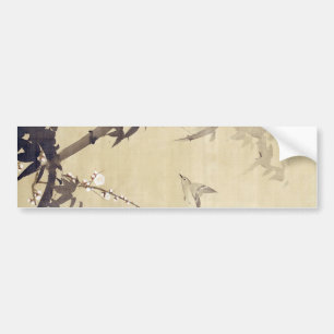 竹 に 鳥, 其 Bird en Bamboo, Kiitsu, Japan Art Bumpersticker