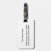 竹 図, 光 琳 Bamboo, Ogata Kōrin, Sumi-e Bagagelabel (Achterkant verticaal)