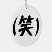 (笑) LOL Japans Slang Keramisch Ornament (Rechts)