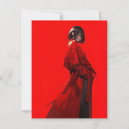 紅/RED Invitation Card | 東京娘 GenerativeAI  Kaart