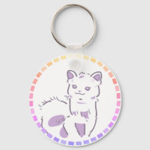 紫とピンクグラデーション＆笑顔のアルパカデザイン