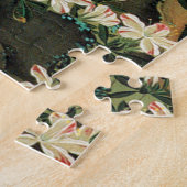 紫 花 鶏, de 若 Hydrangea en de Rooster Jakuchucha Legpuzzel (Zijkant)