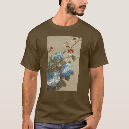 紫 陽 花, 抱 Hydrangea, Hōitsu T-shirt (Voorkant)