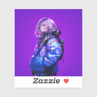 紫/Purple Seal | 東京娘 GenerartiveAI Sticker