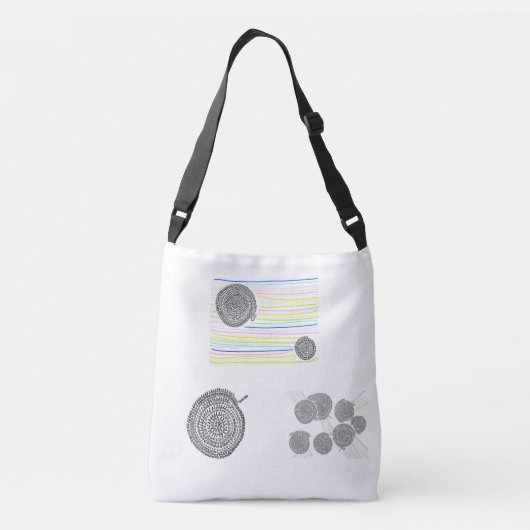 「縁結曼荼羅」と虹 CROSSBODY TAS (Achterkant)