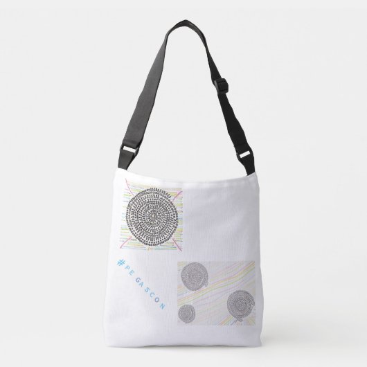 「縁結曼荼羅」と虹 CROSSBODY TAS (Voorkant)