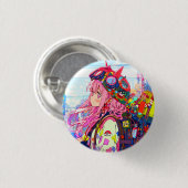 缶バッジ|VACHABORG グッズ「トレジャーバックパッカー」 RONDE BUTTON 3,2 CM (Voorkant /achterkant)